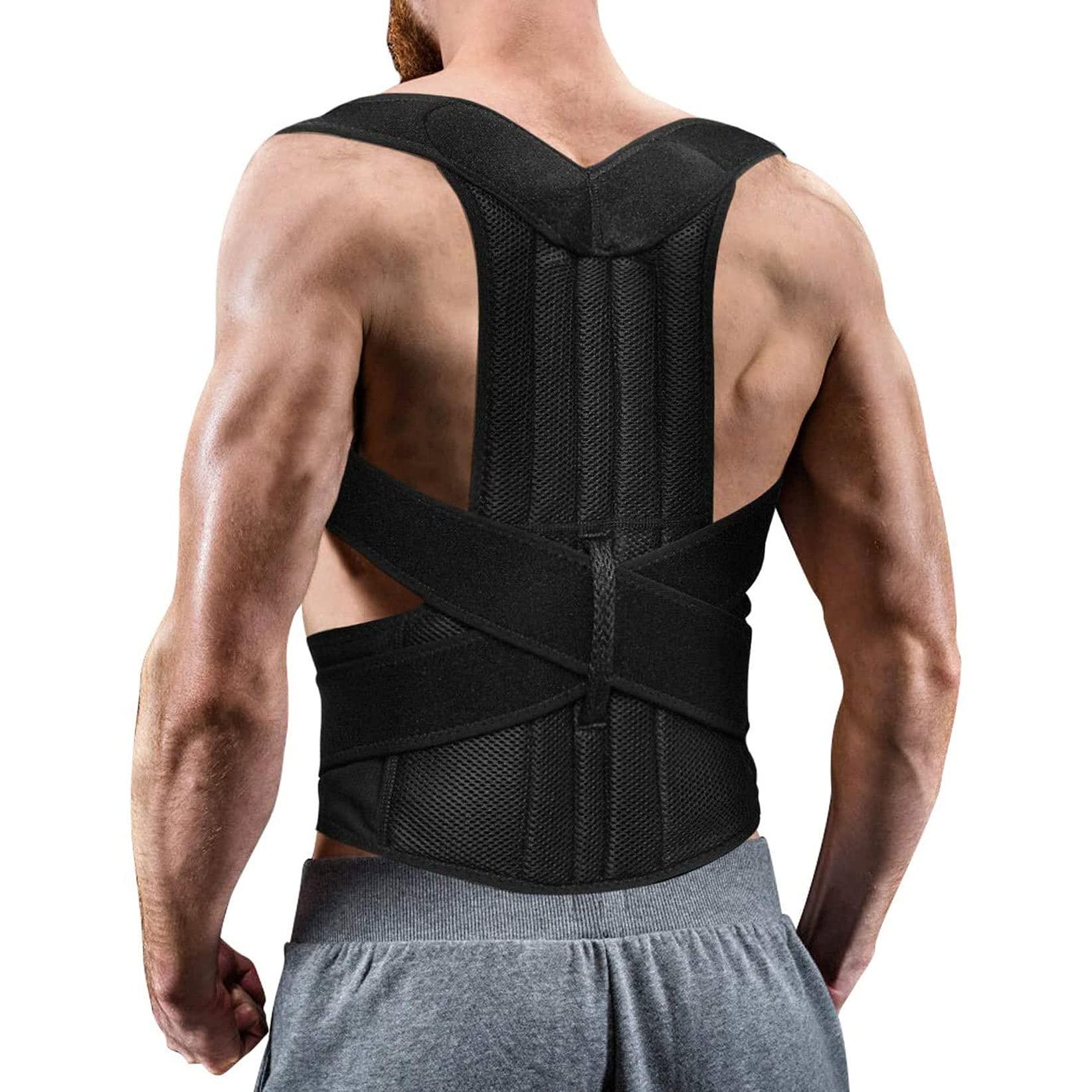 MBROS XS-5XL Plus Size Back Brace Posture Corrector for Men and Women Adjustable Upright Back Support Straightener Prevent Scoliosis Improve Hunchback