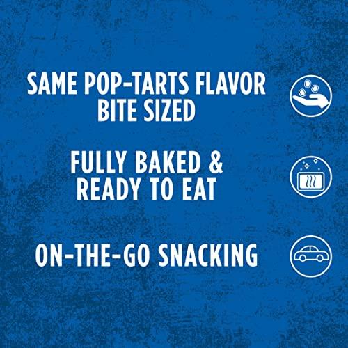 Pop-Tarts Pop-Tarts Baked Pastry Bites, Kids Snacks, School Lunch, Frosted Blueberry (5 Boxes, 25 Pouches)