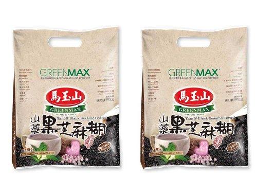 Greenmax Greenmax (Mayushan) Yam & Black Sesame Cereal -Instant , 150 Kcal Per Serving, Just Add Boiling Water - 2x 13 Servings