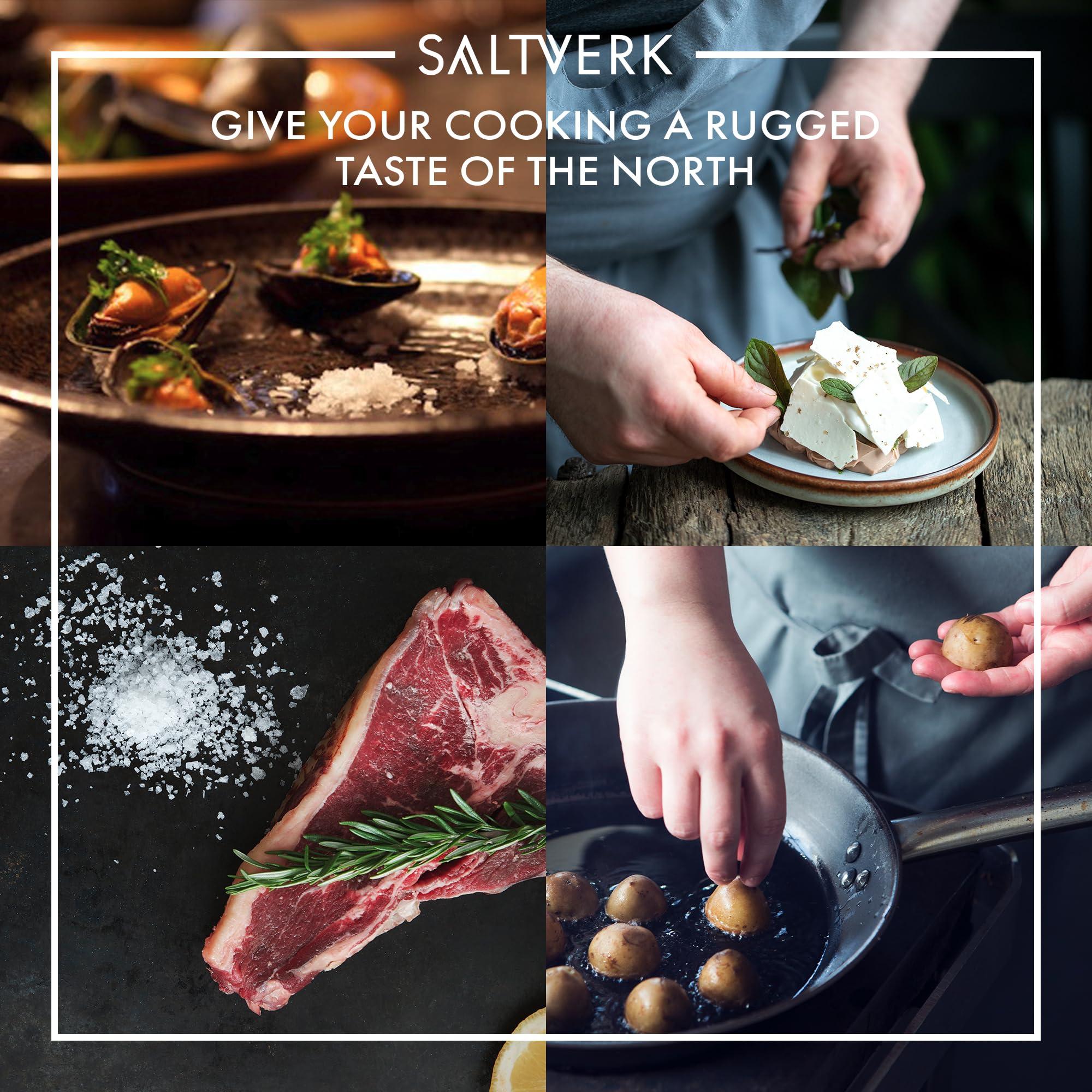 Saltverk Saltverk Icelandic Sea Salt - Flaky Pure + Birch Smoked Bundle
