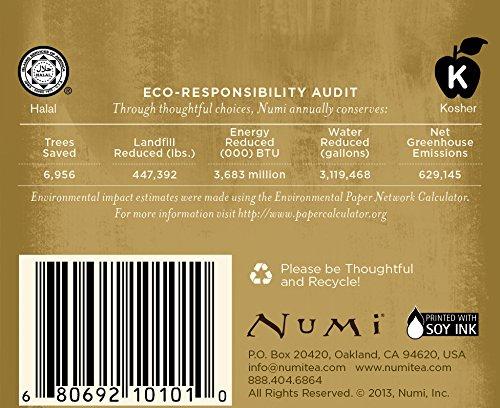 Numi Numi Organic Tea Dry Desert Lime, 18 Count Box of Tea Bags, Herbal Teasan
