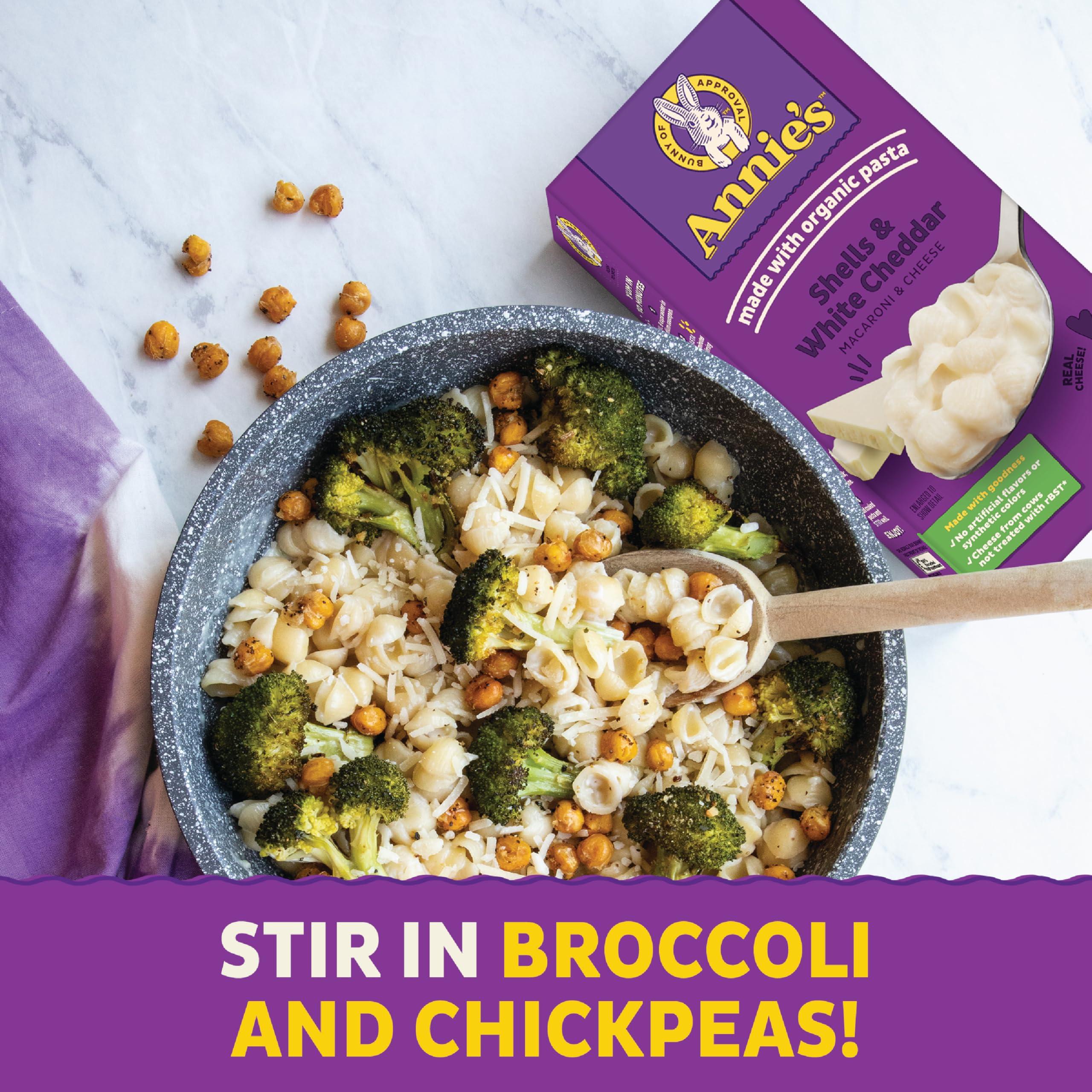 Annie's Annie\'s White Cheddar Shells Macaroni and Cheese with Organic Pasta, 6 oz (Pack of 12)