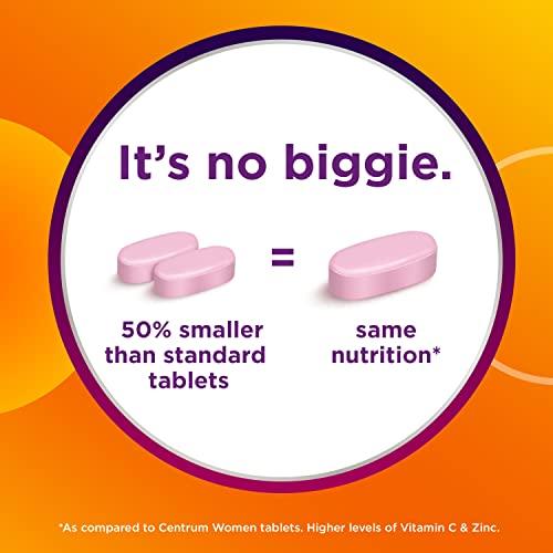 Centrum Centrum Minis Women's Daily Multivitamin for Immune Support with Zinc and Vitamin C, 280 Mini Tablets, 140 Day Supply