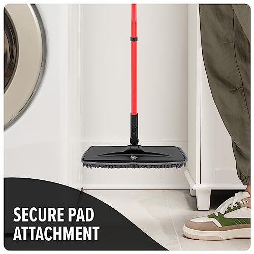 Dirt Devil Dirt Devil Dust Mop Replacement Pads, Pack of 2, Hardwood Floor Sweeper, Reusable Microfiber Dust Mop Pad, Multi-Surface Cleaner, AD52400, Grey