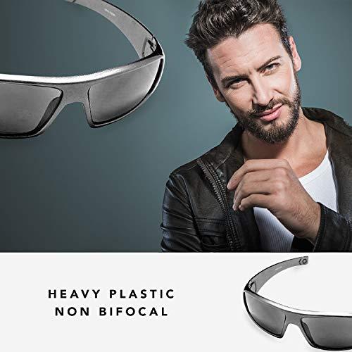 Designer wrap around men's sunglasses sales