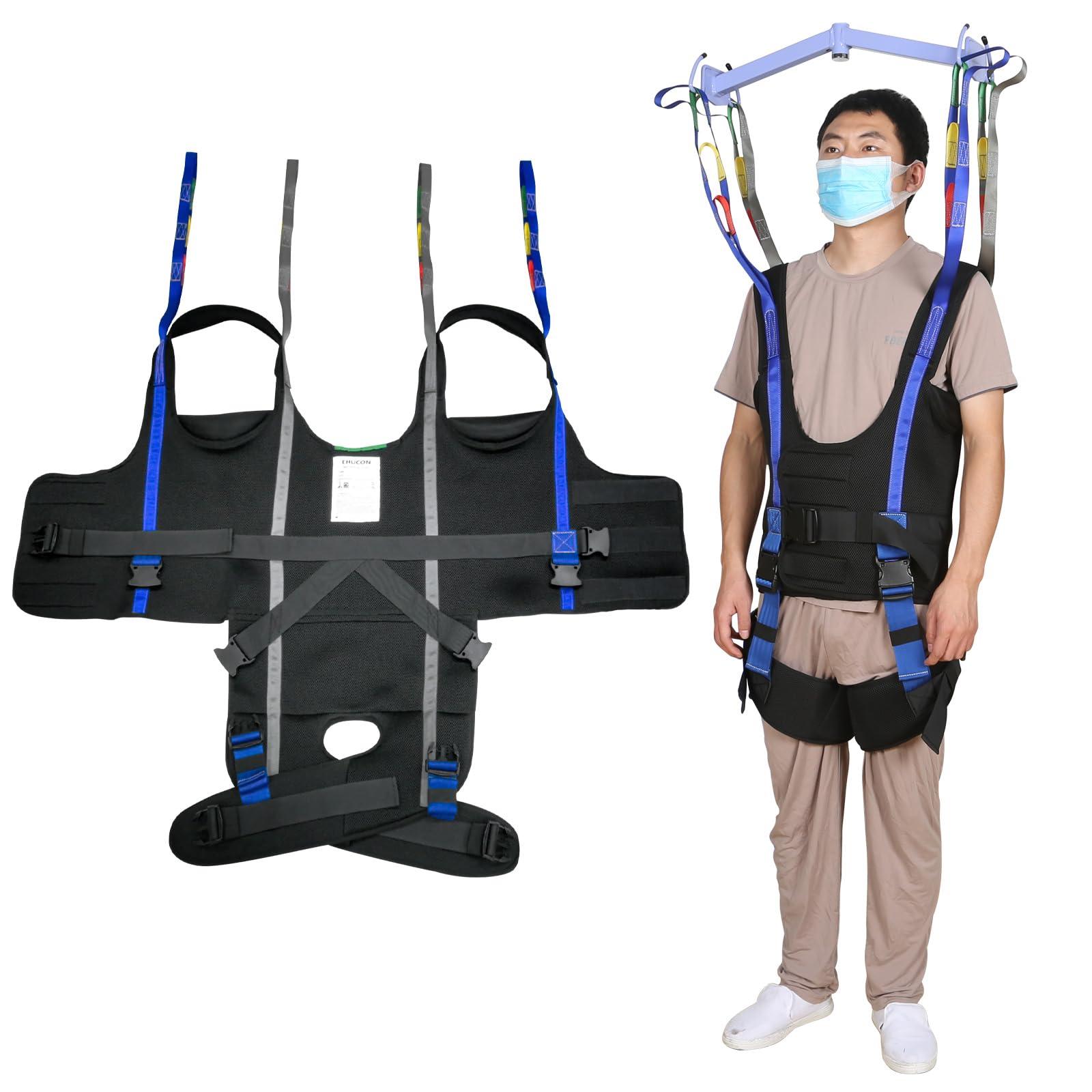 Ehucon Ehucon Patient Lift Walking Sling for Standing Support,Pelvic Padded 500lbs Safety Loading Weight,Medical Hoist Standing Aids for Ambulating Training (Small (Pack of 1))