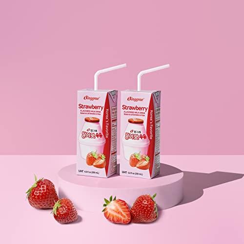 Binggrae Binggrae Strawberry Flavored Milk (Pack of 24)