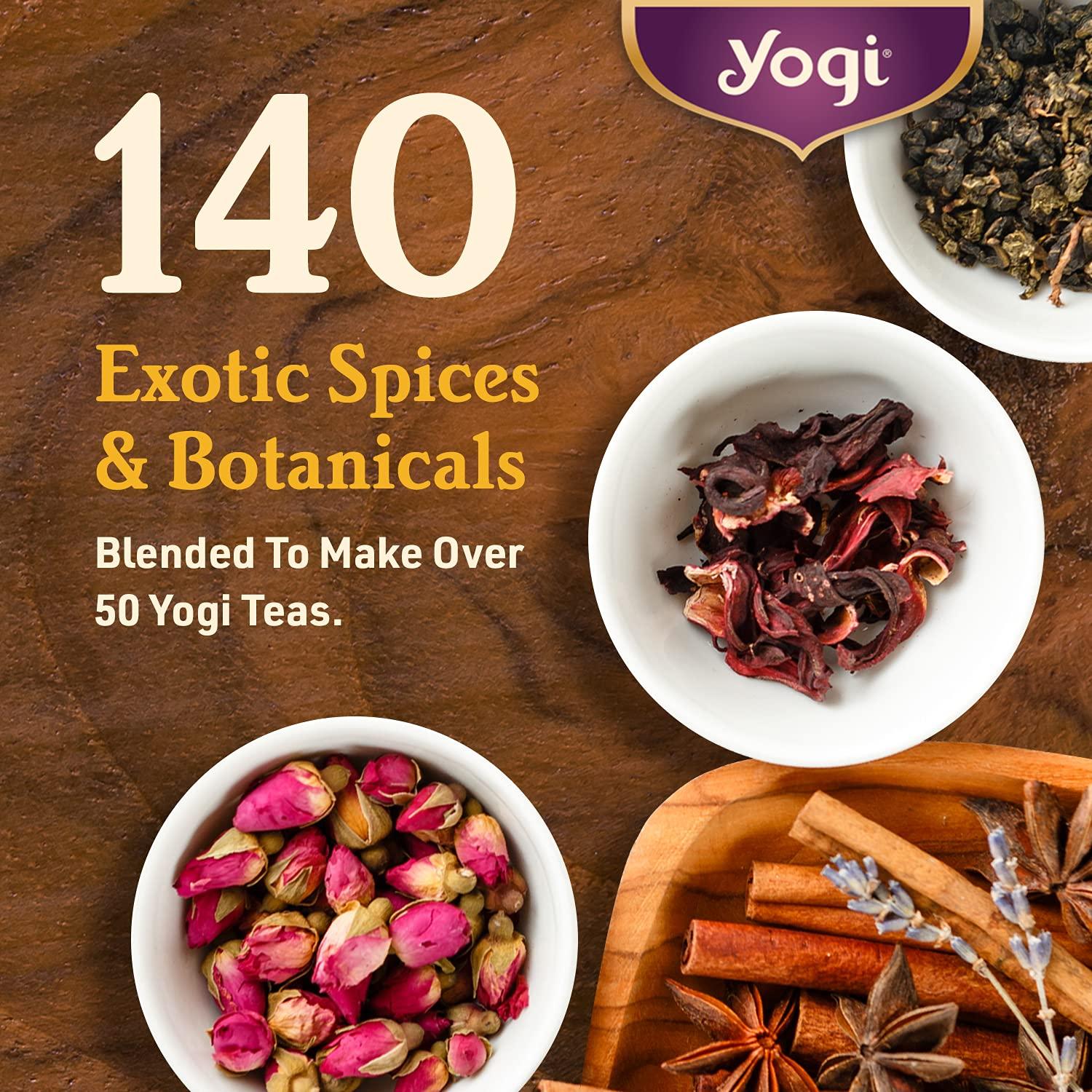 Yogi Yogi Tea Egyptian Licorice Tea - 16 Tea Bags per Pack (4 Packs) - Organic Licorice Tea Bags - Includes Licorice Root, Cinnamon Bark, Orange Peel, Ginger Root, Cardamom Pod & More