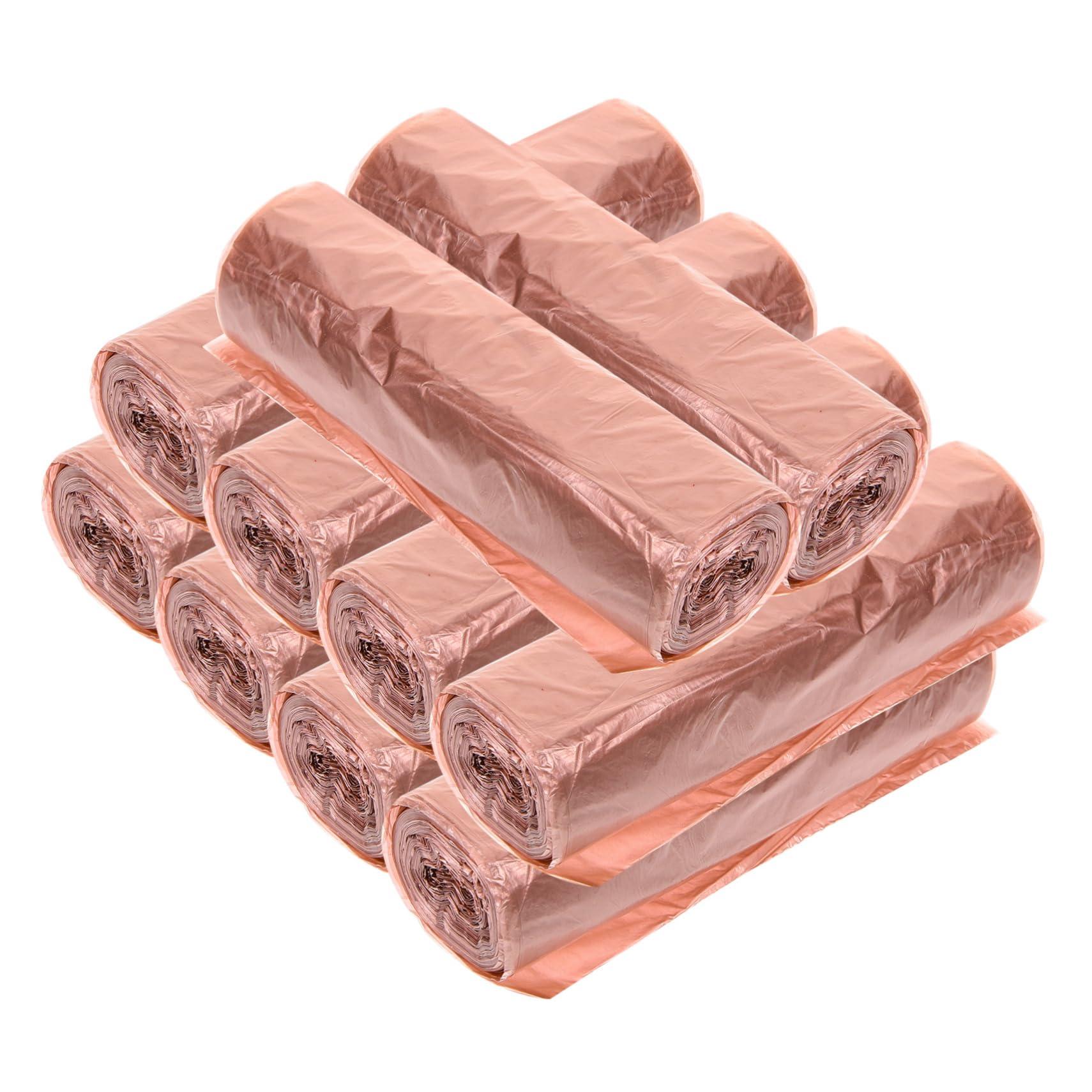 Anneome Anneome 100pcs Golden Garbage Bag Kitchen Waste Pouch Small Trash Bags Disposable Waste Bag Pet Poop Bathroom Trash Bags Living Room Bin Bags Office Liner Degradable Polyethylene