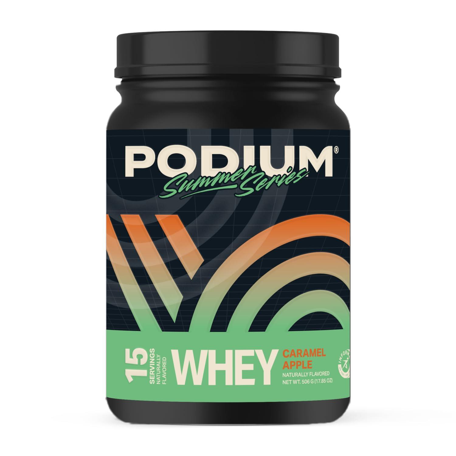 Podium Nutrition Podium Nutrition, Whey Protein Powder, Caramel Apple