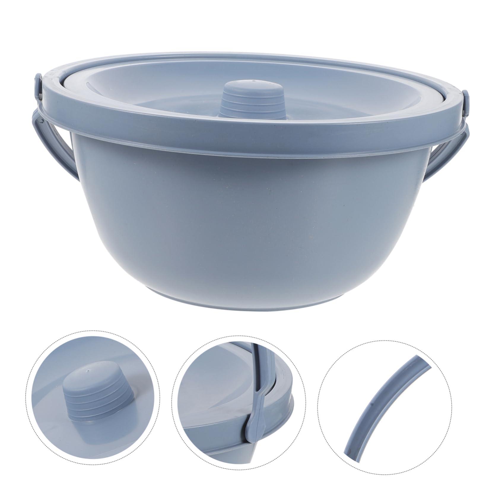 LALAFINA LALAFINA Commode Seats Chamber Pot with Lid Wheelchair Commode Portable Toilet Bedside Urinal Female Urinal Bottle Potty Pee Bucket Wheelchair Potty for Pregnant Elderly Disabled