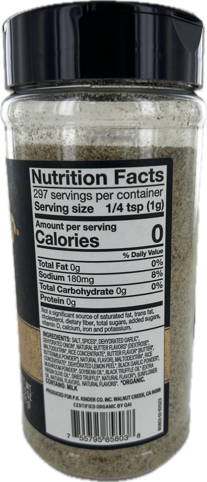 KINDER\'S Kinder\'s Prime Steak with Black Garlic & Truffle Seasoning (10.5 Ounce)