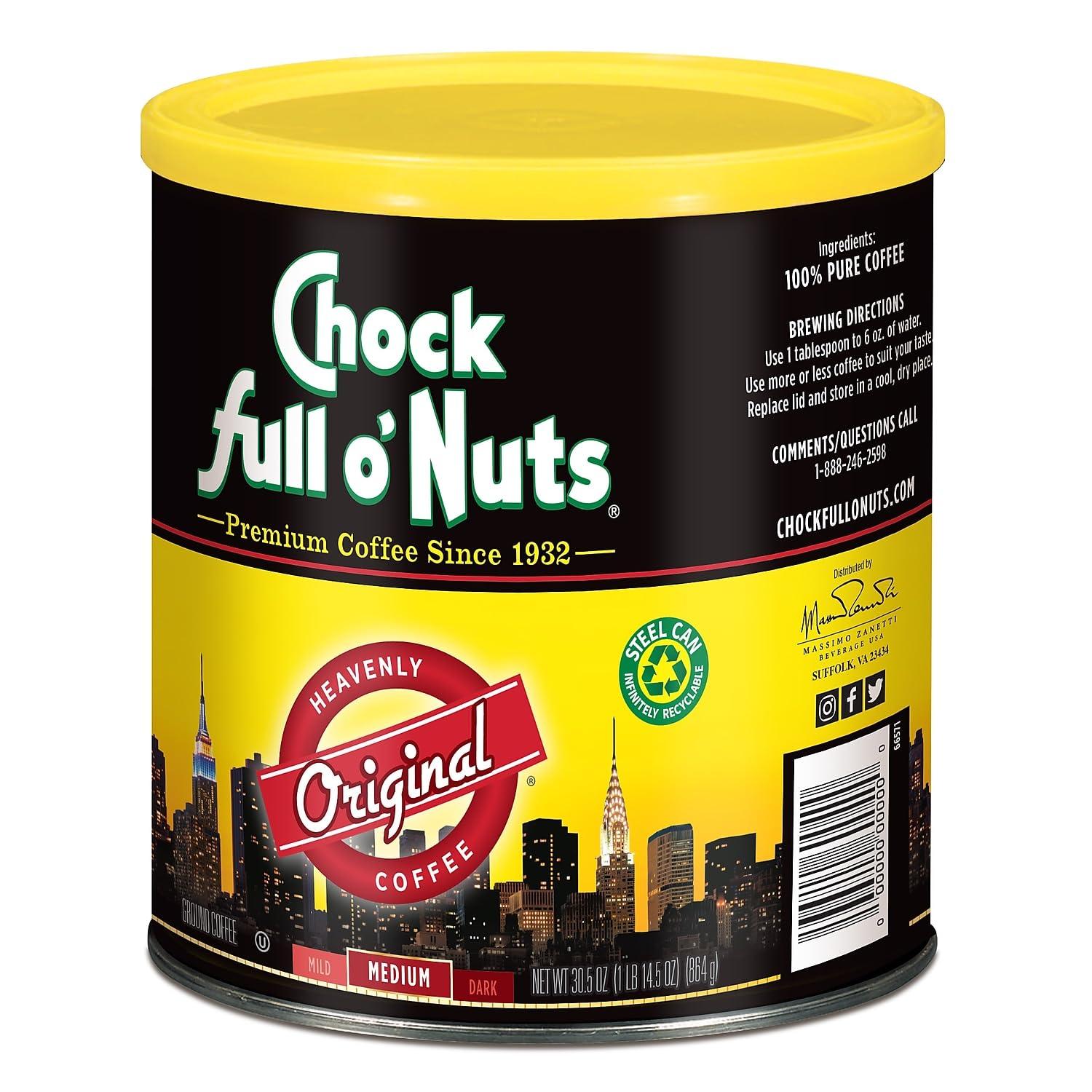 Chock Full o' Nuts Chock full o\'Nuts 1852817 Chock full o\'Nuts Original Blend Ground Coffee