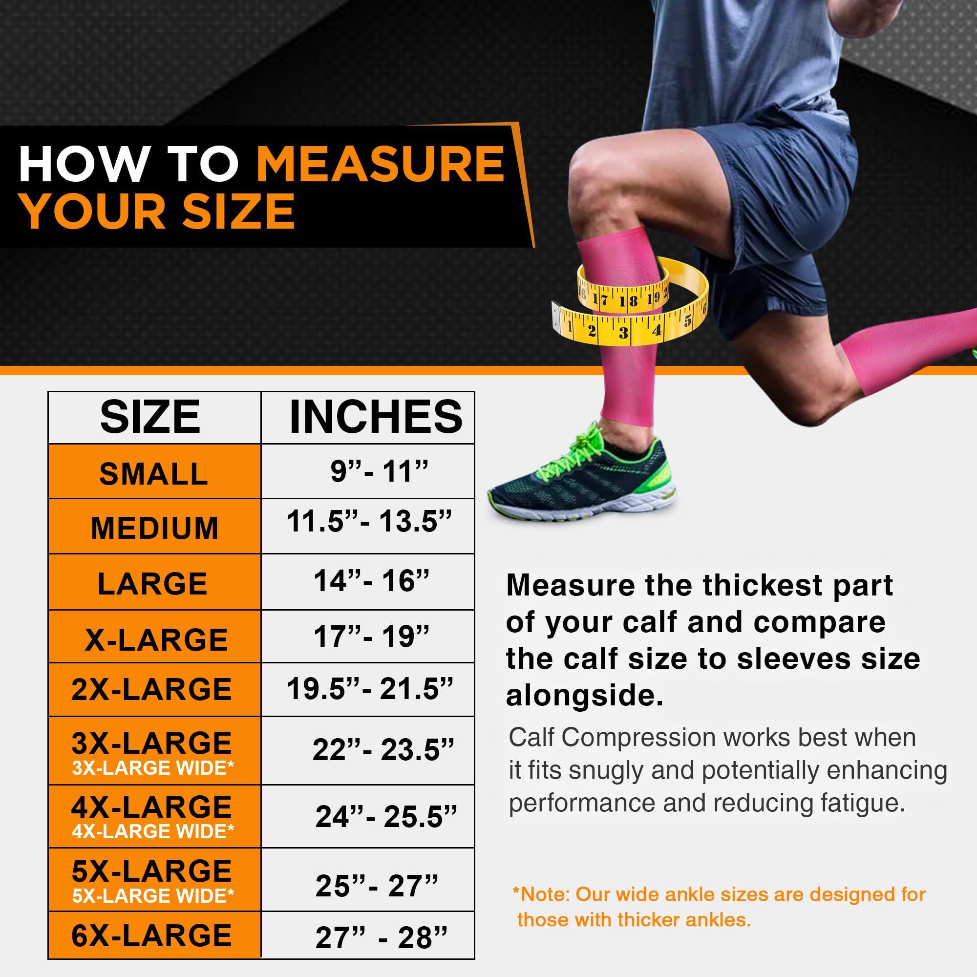 Doc Miller Doc Miller Compression Calf Sleeve for Men & Women, Premium Medical Grade, 15-20mmHg Graduated Support for Running, Calf Tear, Shin Splints, Knee High, Pink Color Calf Sleeves, Small Size, 1 Pair