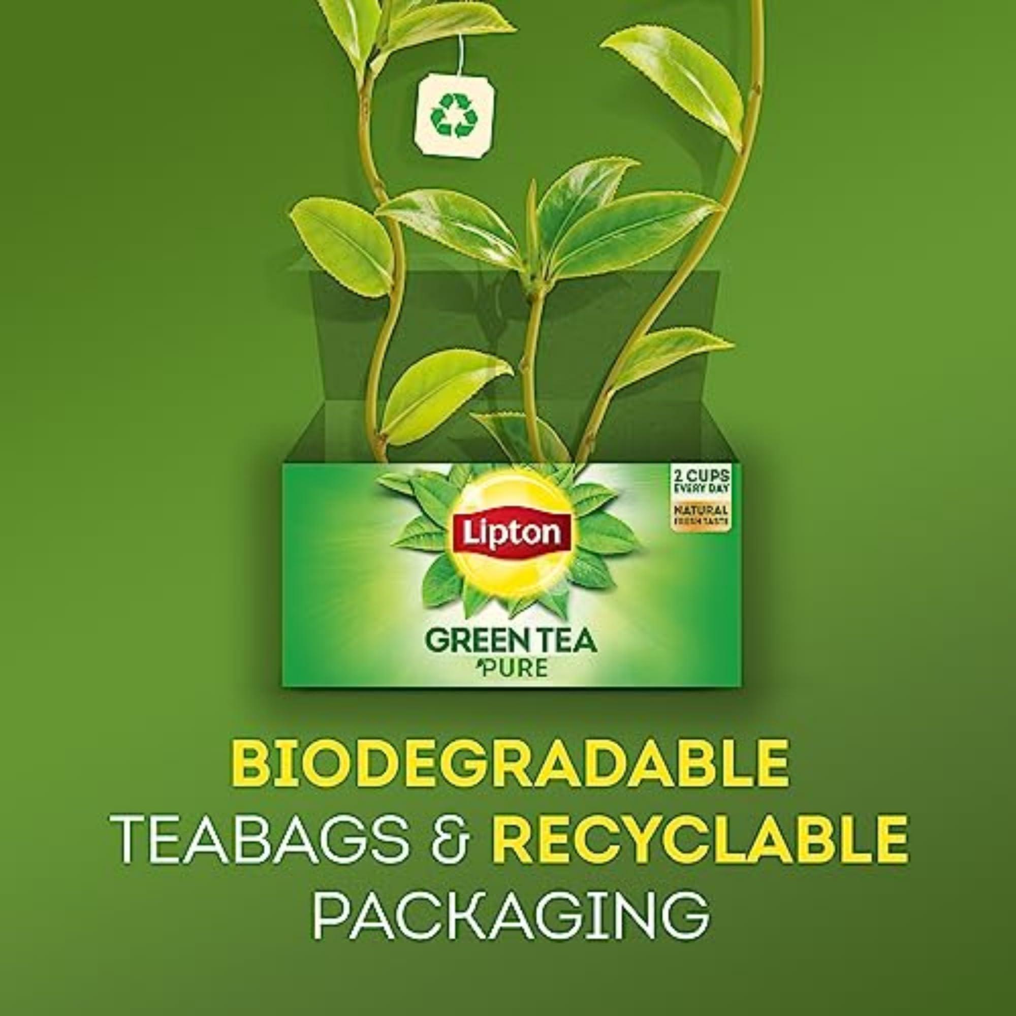 Lipton Lipton Decaf Green Tea Bags, Unsweetened Teabags for Hot or Iced Tea with Caffeine and Flavonoids, 240 Total Bags (40ct - Pack of 6)