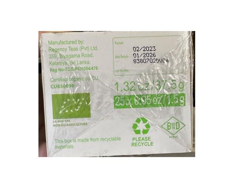 HYLEYS Hyleys Organic Green Tea Soursop Flavor - 25 Tea Bags - (6 Pack - 150 Tea Bags Total) - Graviola Guanabana Tea