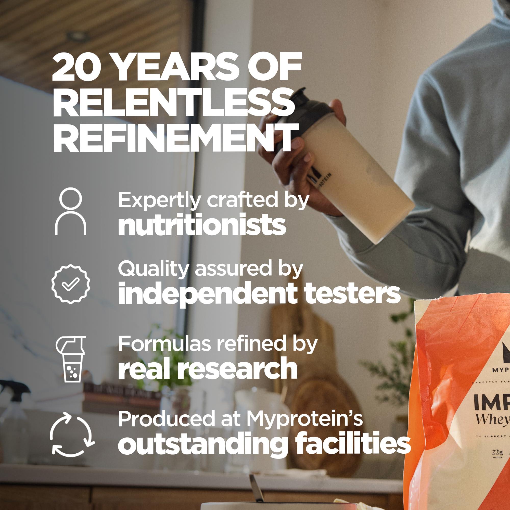 Myprotein Myprotein Impact Whey Protein Powder, 2.2 Lbs (30 Servings) Chocolate Milkshake, 22g Protein & 5g BCAA Per Serving, Protein Shake for Superior Performance, Muscle Strength & Recovery, Gluten Free