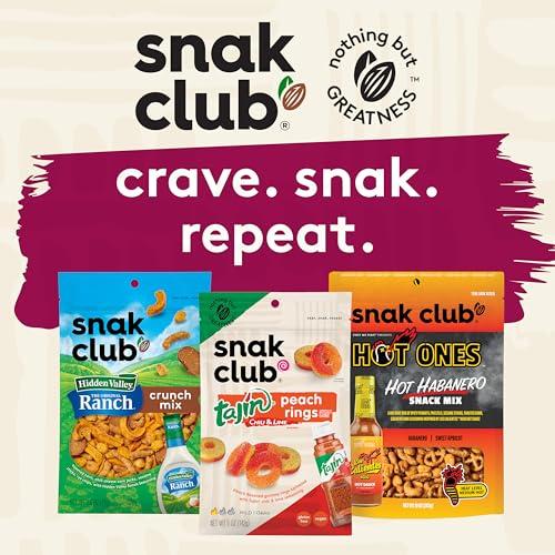 Snak Club Snak Club Coconutty Cashews, Kettle Cooked Fancy Cashews with Toasted Coconut, Gluten-Free and Kosher Snack, 2.5 oz Snack Bags, 6 Pack
