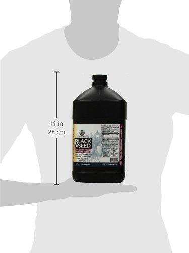 Amazing Herbs Amazing Herbs Premium Black Seed Oil - Gluten Free, Non GMO, Cold Pressed Nigella Sativa Aids in Digestive Health, Immune Support, Brain Function - 128 Fl Oz