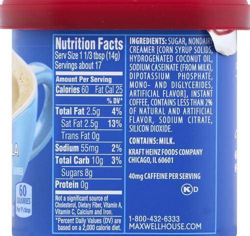 MAXWELL HOUSE Maxwell House International French Vanilla Caf Instant Coffee (8.4 oz Canister)