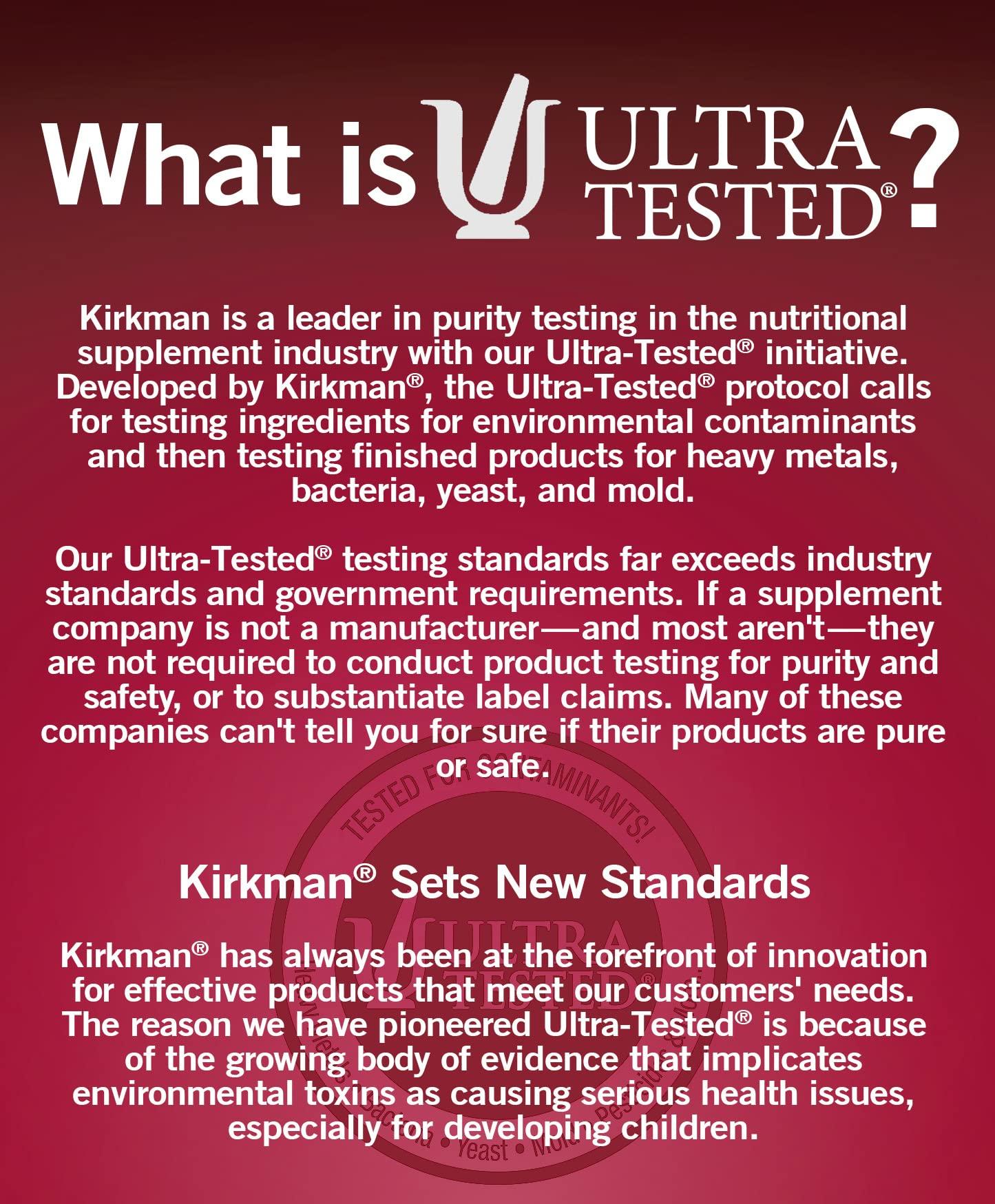 Kirkman Kirkman - EveryDay Multivitamin without Vitamins A & D - 180 Capsules - Comprehensive Multivitamin - Mineral Support - Hypoallergenic