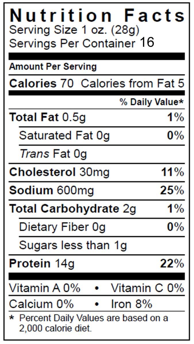 Wild Bill's Wild Bill’s Hickory Smoked Beef Jerky Pieces 16 Ounce Pack