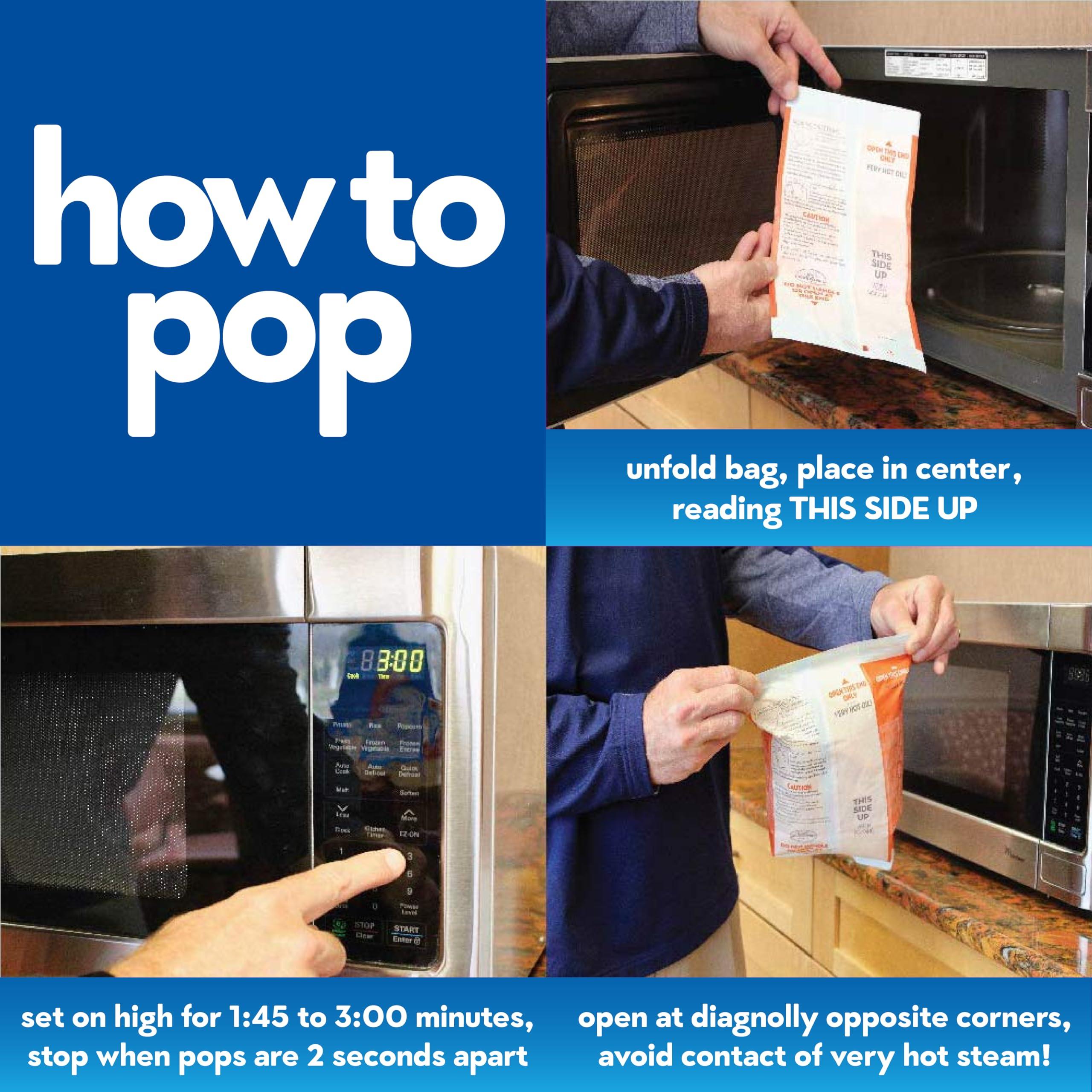 Jolly Time Jolly Time The Big Cheez, Cheddar Cheese Microwave Popcorn, 3.2oz Sharing Bag, 3 Bags Per Carton (The Big Cheez, 3.2 Ounce (Pack of 12))