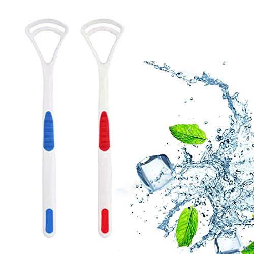 Nurpi Nurpi Plastic Tongue Cleaner for Adults and Kids Fights Bad Breath Oral Care Tongue Cleaner, Easy to Use Travel Friendly- Pack of 2
