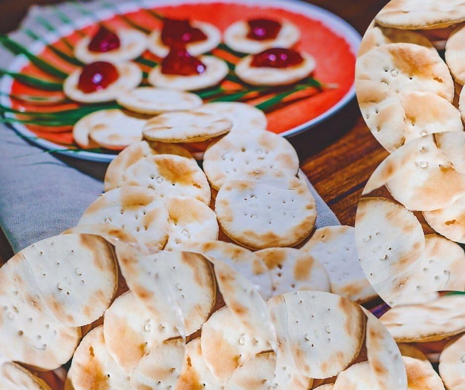 Generic National Jamaican Water Crackers | 10 Packs (143g) & | Cholesteral Free | Sugar Free | Fat Free | Crunchy Hard Crackers