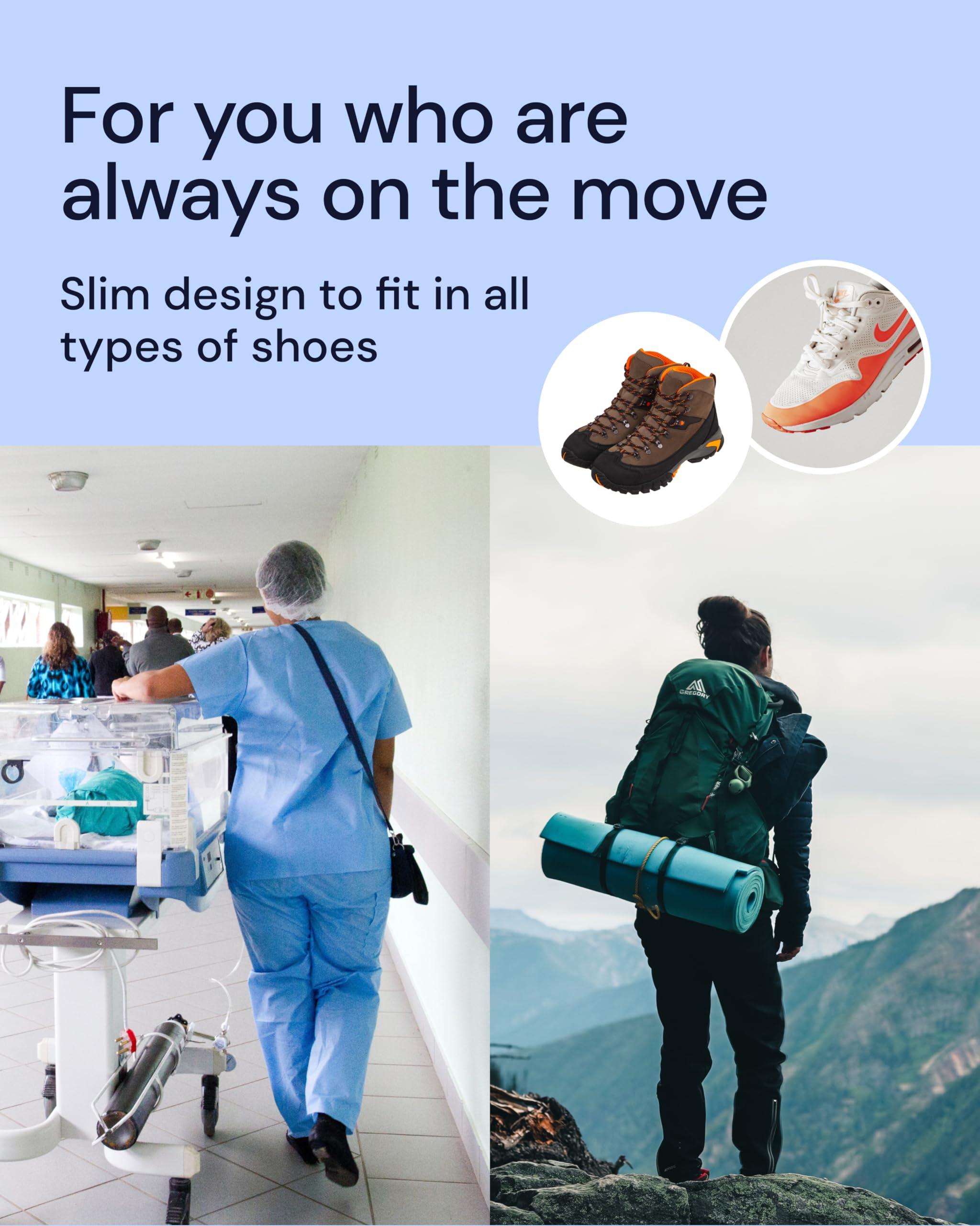 YOGAMEDIC YOGAMEDIC Silicone Heel Protectors for Shoes- 2 Pairs of Gel Heel Cups Ankle Protectors for Comfort, Plantar Fasciitis, Achilles Tendonitis and Heel Spur Pain- Blister Prevention- for Women & Men