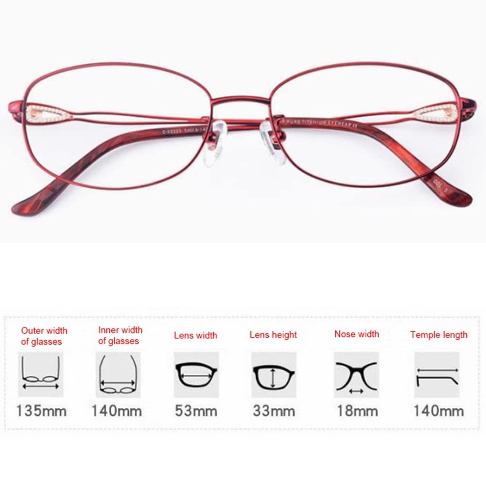 XUAN XUAN Transition Photochromic Reading Glasses Blue Light Blocking Glasses Multifocus Readers Women Sunglasses Spring Hinge (Color : Red, Size : 1.75)