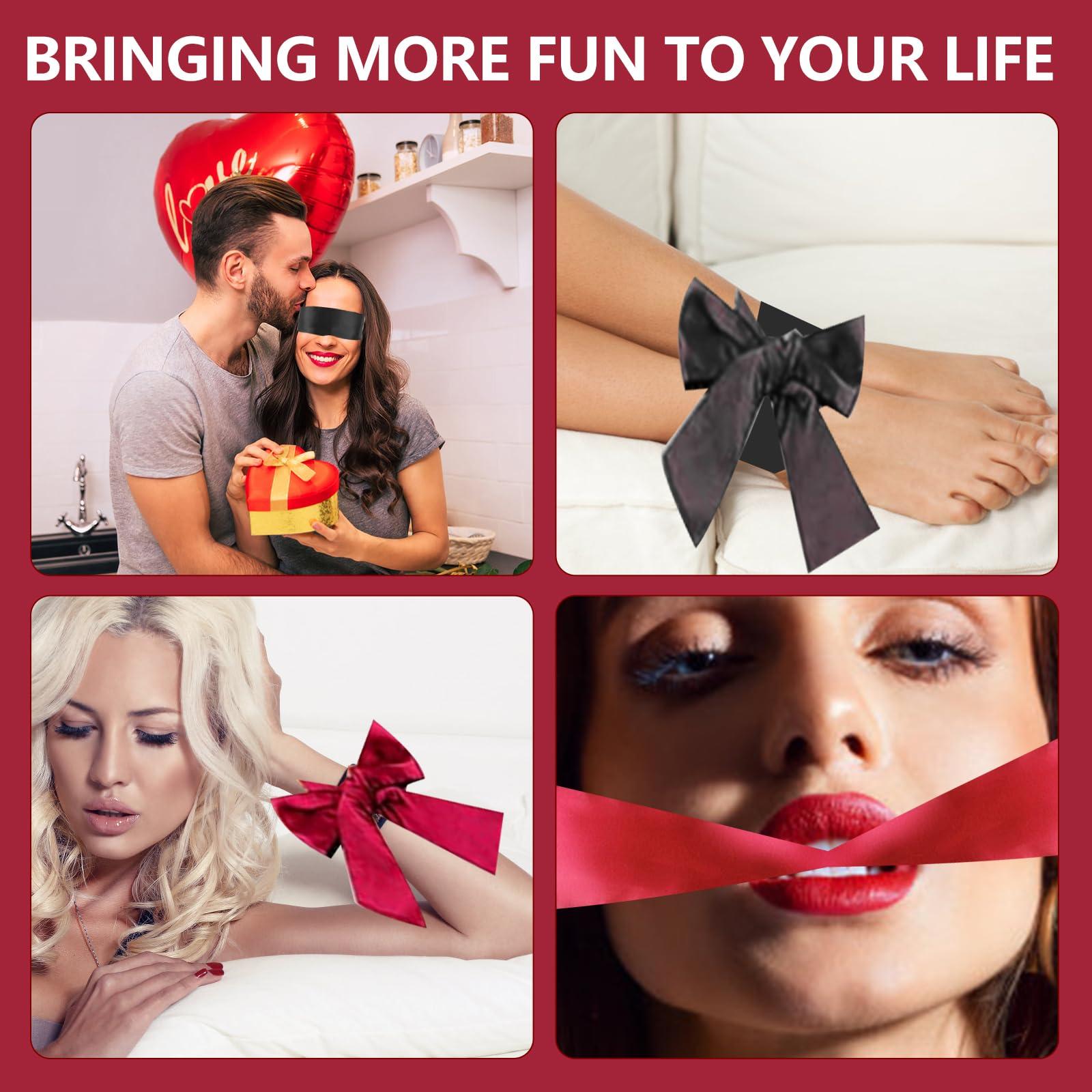 nrougdit 2 Pieces Satin Eye Mask,Sex Blindfold Soft Sleep Mask Adjustable Satin Blindfold Soft Satin Eye Covers Eye Mask Sexy Playsuit Lingerie AccessoriesTravel Nap Night Sleep Eye Mask