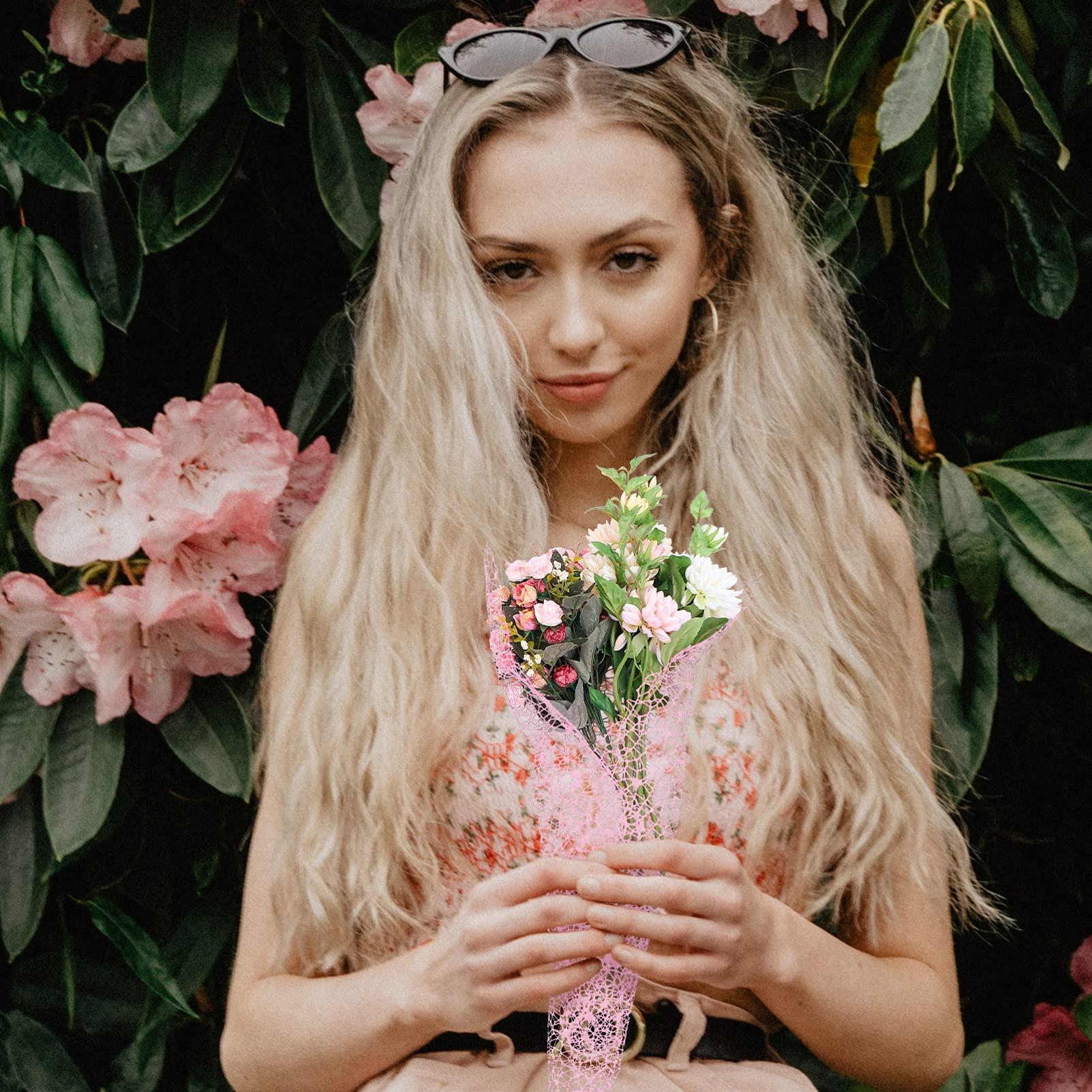 Ciieeo Ciieeo 10 Sheets Bouquet Wrapping Net Wrapping Mesh Bouquet Wrapping Mesh Bouquet Wrapping Paper Wrapping Paper for Bouquet Bouquets Floral Candy Bouquet of Flowers