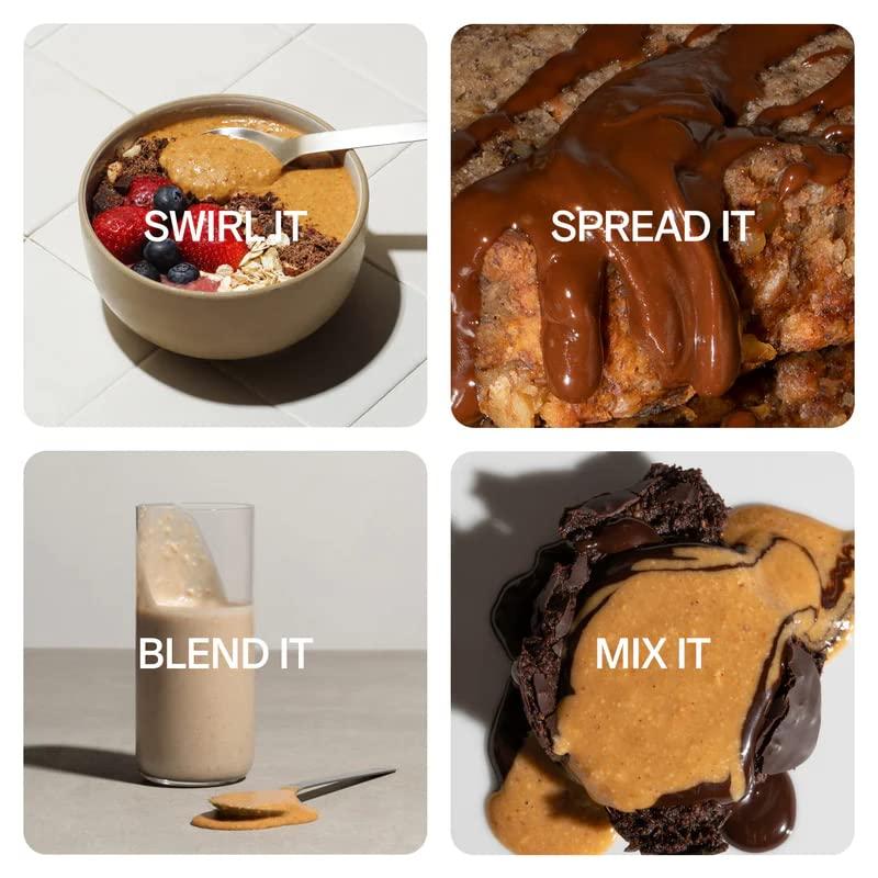 Cravers Cravers Cacao Hazelnut Spread - No Sugar Added, Vegan, Palm Oil Free & Non-GMO, Creamy Chocolate Spread | 12 oz Jar | High Protein, Kosher, Gluten Free