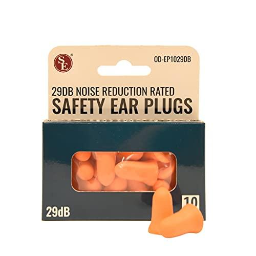 TG,LLC Treasure Gurus 10 Pair 29dB Soft Foam Orange Ear Plugs Sleep Noise Cancel Work Concerts Shooting Hearing Protection