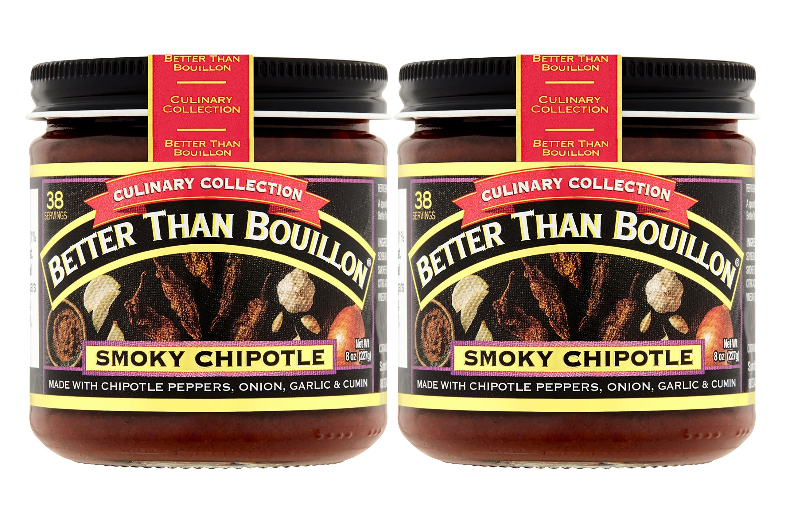 Better Than Bouillon Better Than Bouillon Culinary Collection Base, Smoky Chipotle Base, Contains 38 Servings Per Jar, 8-Ounce Glass Jar (Pack of 2)