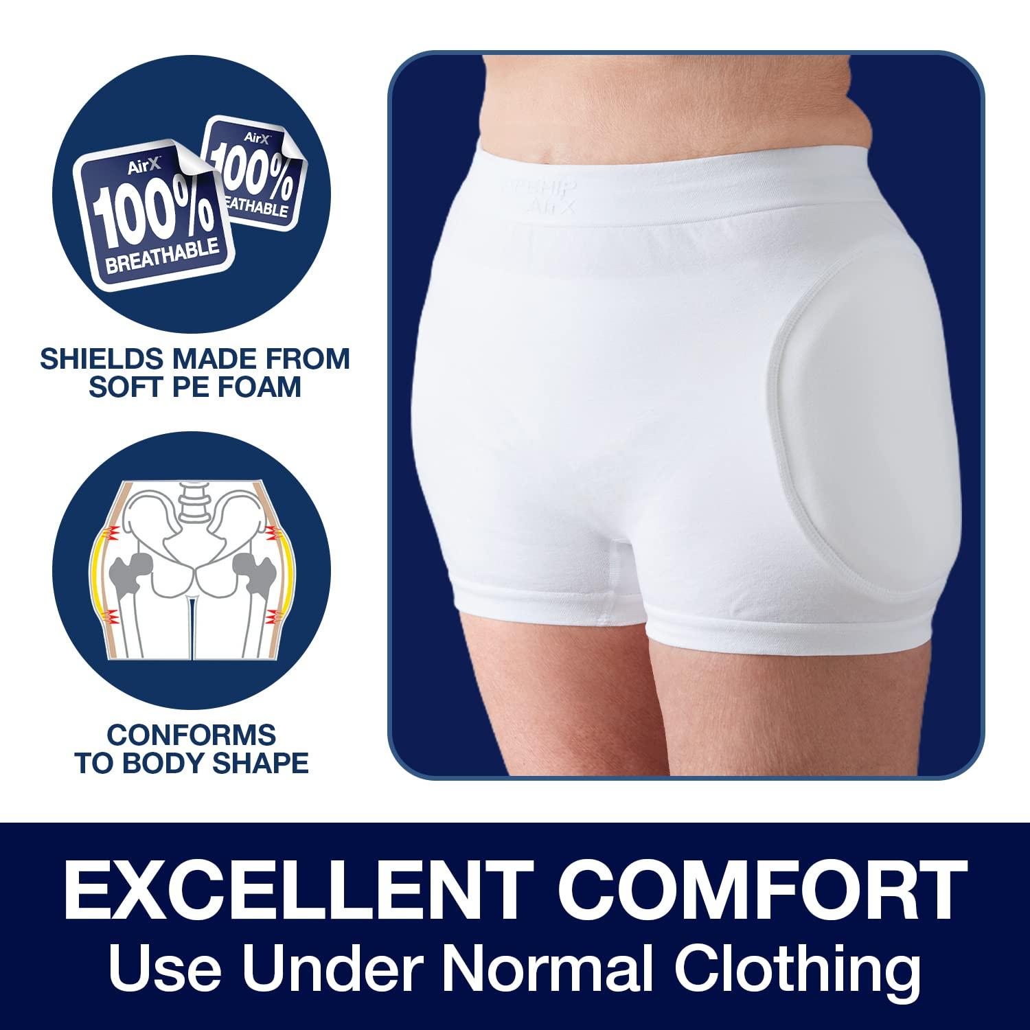 SAFEHIP SAFEHIP AirX Womens Hip Protector Undergarment Fall Injury Prevention Hip Support for Elderly Seniors, Breathable, Skin-Friendly and Comfortable (Medium 36-44 inches) BY TYTEX