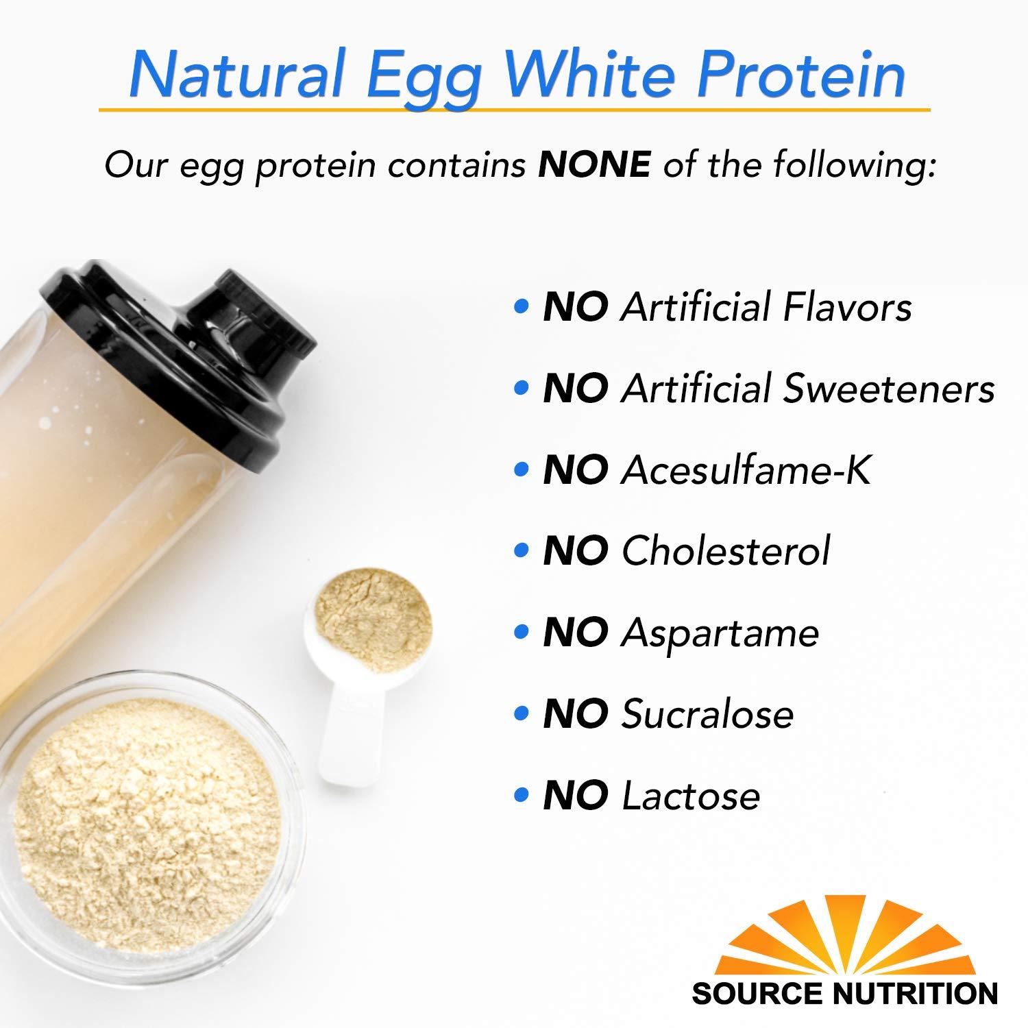 TradeKing 1 lb Egg White Protein Powder by Source Nutrition - 25 Grams Protein, Build Lean Muscle, Dairy Free - Milk Chocolate