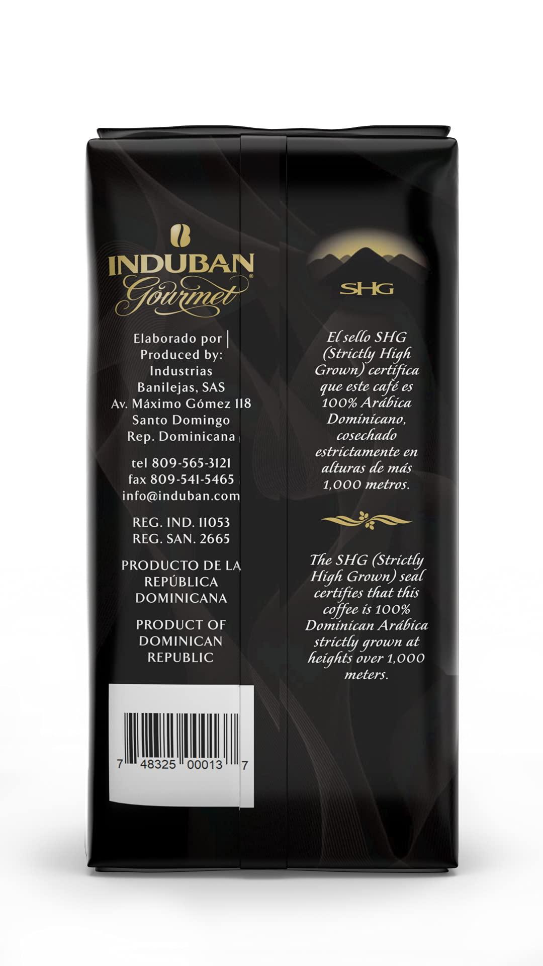 Café Santo Domingo INDUBAN Café Santo Domingo + Induban Gourmet | Ground Coffee - 16 oz Bags Bundle - Products from the Dominican Republic