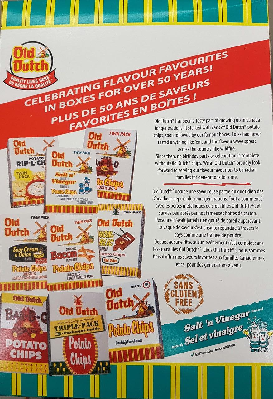 Old Dutch Foods Old Dutch Salt & Vinegar Potato Chips 220g/7.8 oz