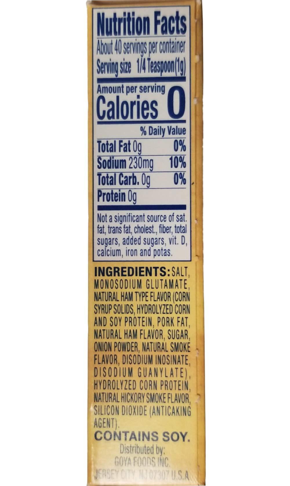 Goya Goya Ham Flavored Concentrated Seasoning 1.41oz | Sabor a Jamon (Pack of 03)