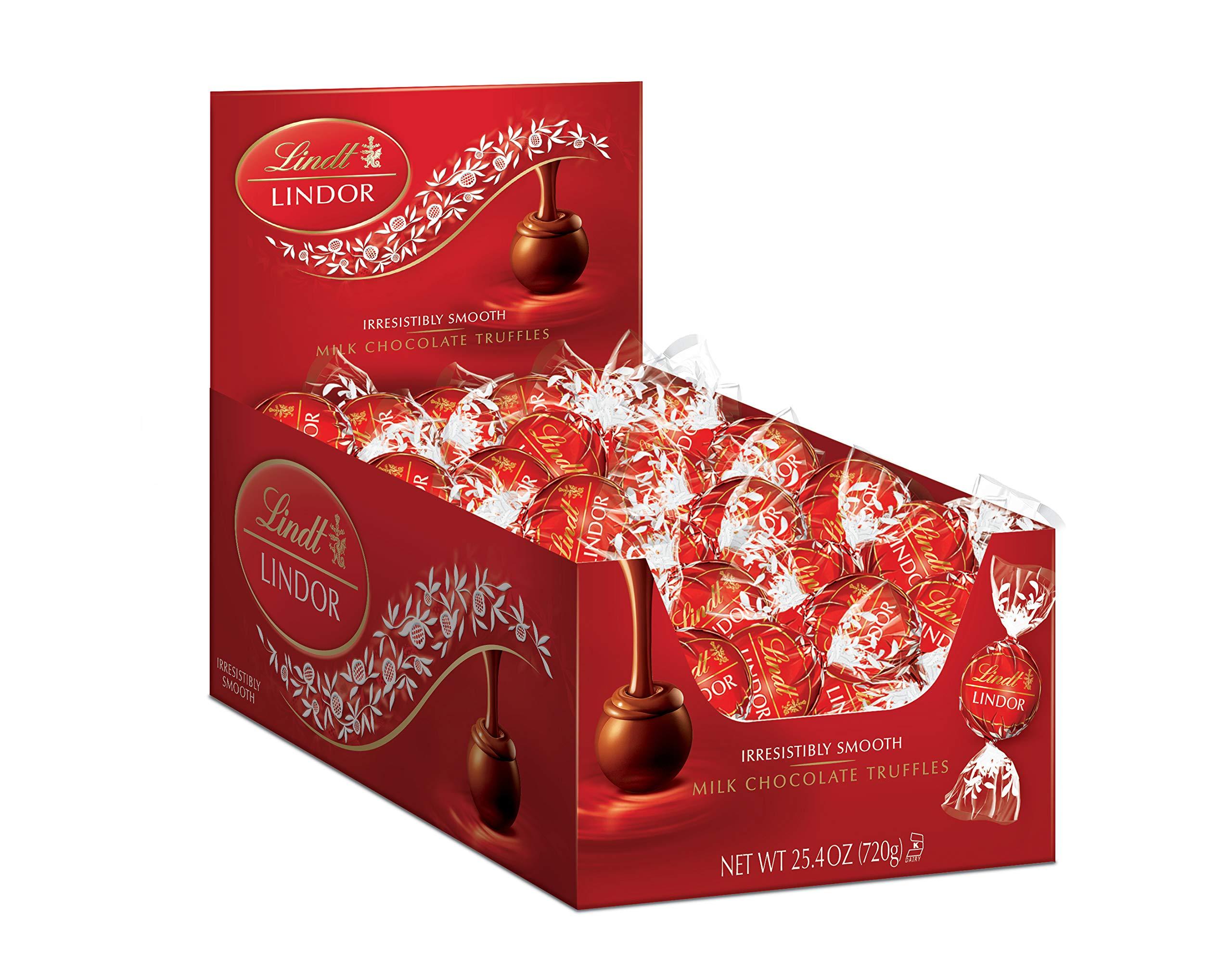 Lindt Lindt LINDOR Milk Chocolate Truffles with Smooth Melting Centers, Chocolate for Holidays | Lindt LINDOR Milk Chocolate Truffles with Smooth Melting Centers, Chocolate for Holidays