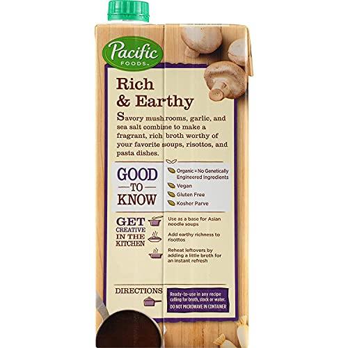 Pacific Foods Pacific Foods Organic Mushroom Broth, 32-Ounce Carton (Pack of 2)