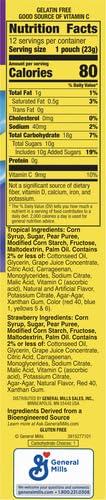 Gushers Gushers Fruit Flavored Snacks, Strawberry Splash and Tropical, 12 ct (Pack of 2)