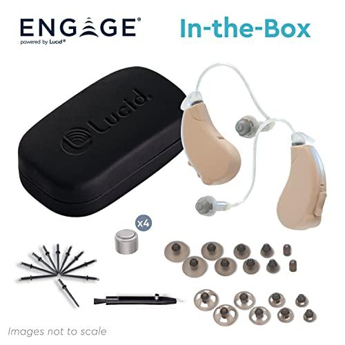 Lucid Hearing Lucid Hearing Engage Premium OTC Hearing Aids (Compatible with Android, Beige)
