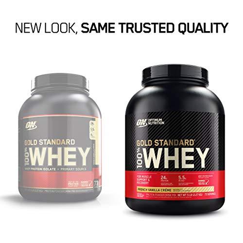 Optimum Nutrition Optimum Nutrition Gold Standard 100% Whey Protein Powder, French Vanilla Creme, 5 Pound (Packaging May Vary)