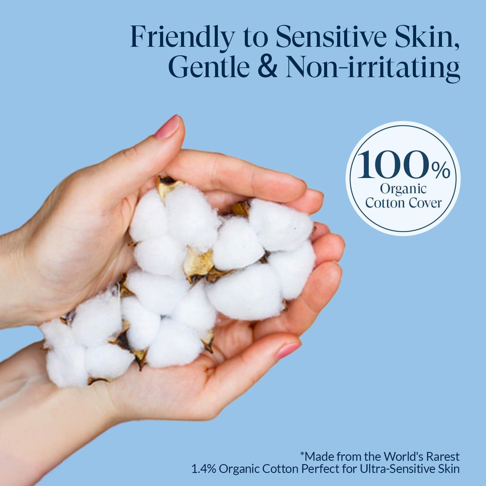 RPE Life 100% Organic Long Panty Liners for Women Long, Ultra Thin Cotton Cover, Long Pantiliners, Light Absorbency, Unscented Barely There Pantie Liners, Individually Wrapped (Long Liner, Size 2, 96ct)