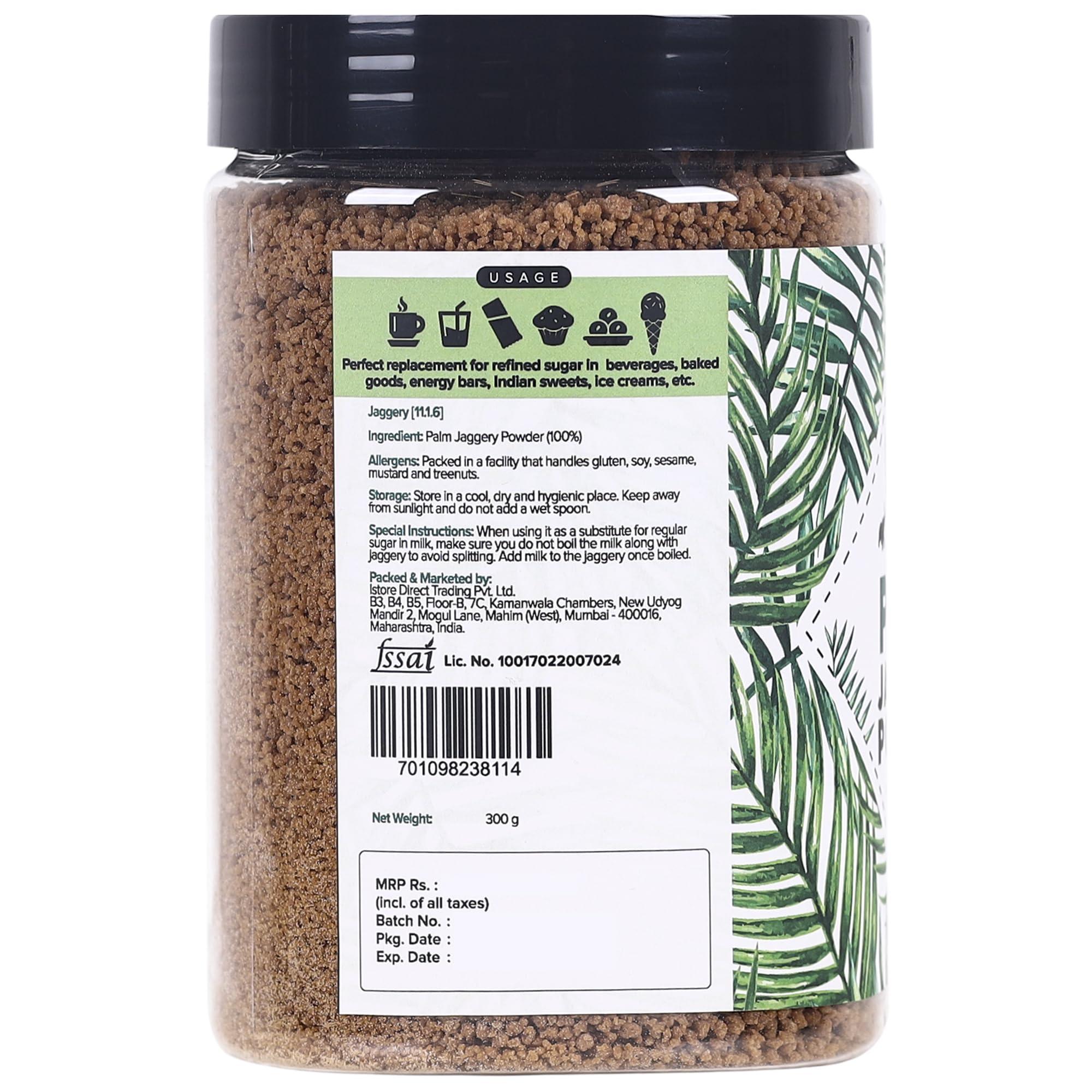 Urban Platter Urban Platter Palm Jaggery Powder | Pure & Raw Jaggery Powder | Healthy Sugar Substitute | Prefect Addition for Sweeten Tea, Coffee & Beverages | 10.58 Oz/300gm