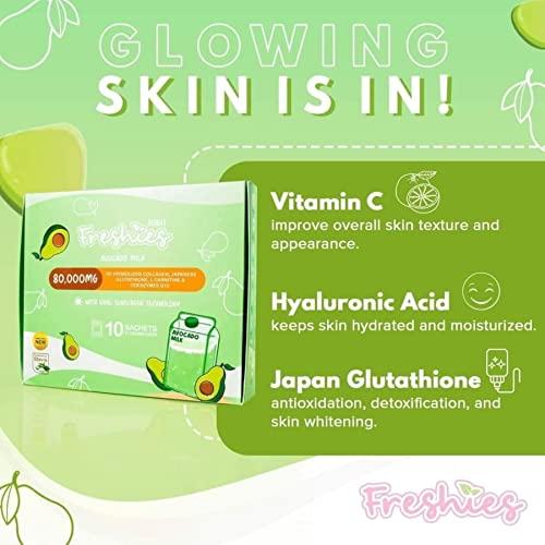 juju glow juju glow Freshies Avocado Milk 80,000mg Hydrolyzed Collagen 10 Sachets