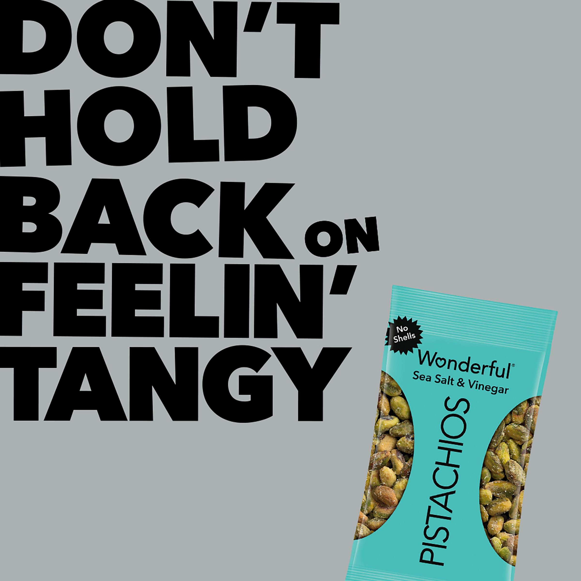 Wonderful Pistachios Wonderful Pistachios No Shells, Sea Salt & Vinegar Nuts, 0.75 Ounce Bags (Pack of 14), Protein Snacks, Salty Snacks, On-the-Go, Individually Wrapped Healthy Snacks for Adults